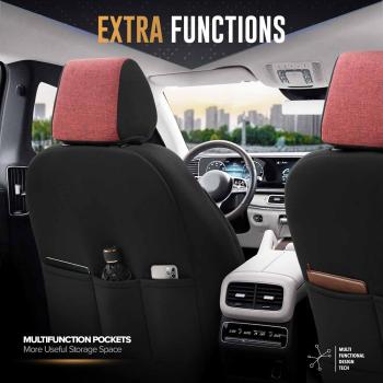Auto Sitzbezug Set Universal Vorne und Hinten Komfortabel Komplett Set